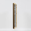 Efecto marco de madera perfil 21 nuez marrón 30x30 cm cristal antirreflejo