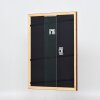Efecto marco de madera perfil 89 marrón oscuro 30x30 cm cristal acrílico