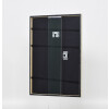 Efecto marco de madera maciza perfil 29 plata 30x30 cm cristal acrílico