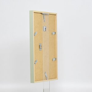 Efecto marco de madera perfil 35 verde 30x30 cm cristal normal + separador
