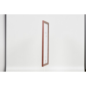 Efecto marco de madera perfil 38 marrón 30x30 cm cristal de museo