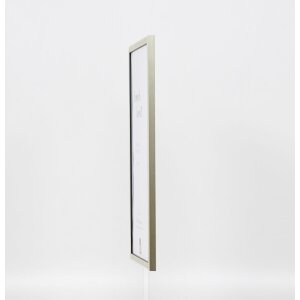 Efecto Marco de madera maciza Perfil 29 plata 30x30 cm Vidrio de museo