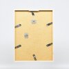 Efecto marco de madera perfil 35 blanco 30x30 cm cristal de museo
