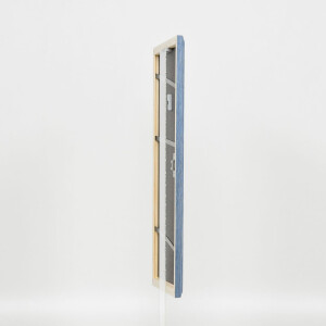 Efecto Marco de madera Perfil 32 gris-azul 30x30 cm Vidrio de museo