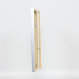 Marco de madera Top Cube 30x30 cm cristal de museo plateado