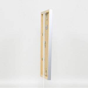 Marco de madera Top Cube 30x30 cm cristal de museo plateado