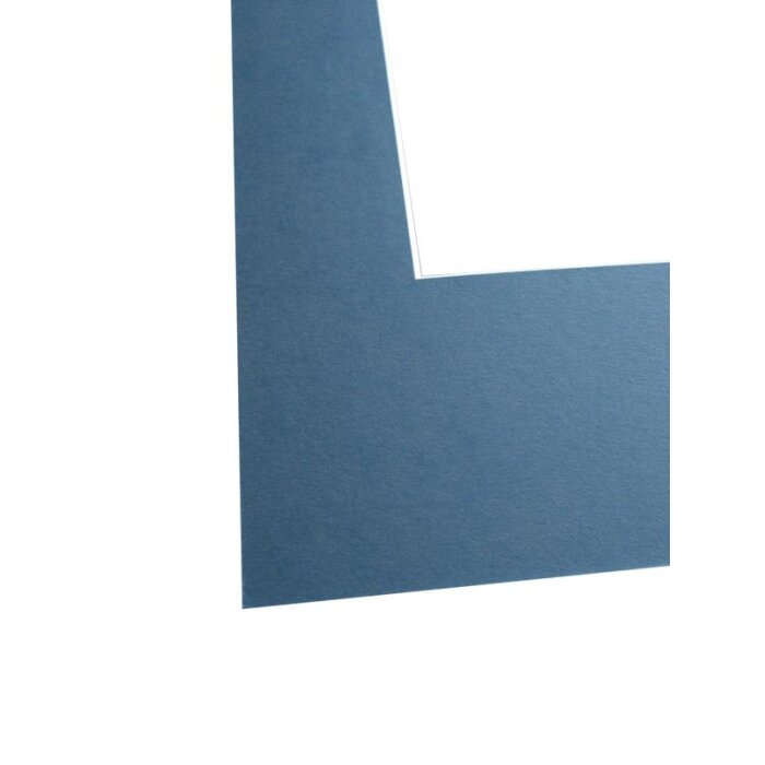 Paspartú de corte biselado - 30x45 cm - azul claro