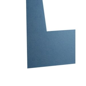 Paspartú de corte biselado - 30x45 cm - azul claro