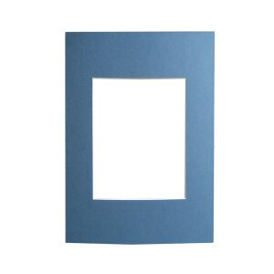 Paspartú de corte biselado - 30x45 cm - azul claro