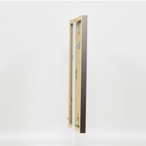 Marco de madera Top Cube 30x40 cm cristal platino antirreflejo
