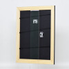 Efecto marco de madera maciza perfil 30 negro 30x40 cm cristal transparente