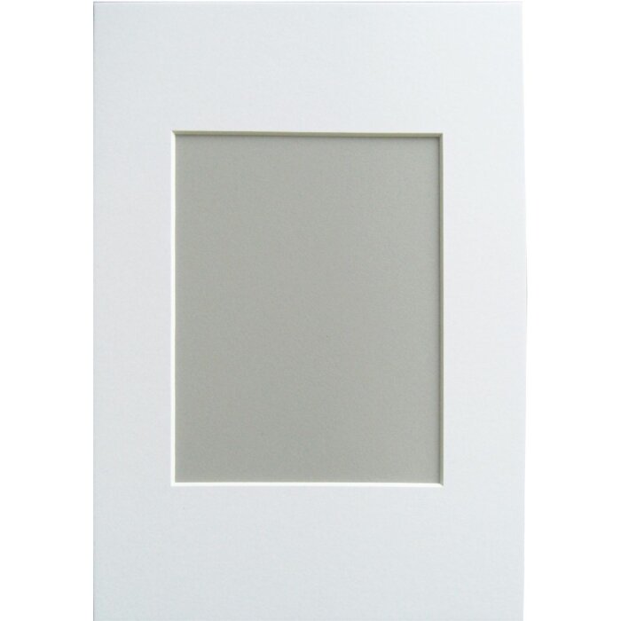 Walther passepartout biselado 15x20 cm (10x15 cm) blanco polar