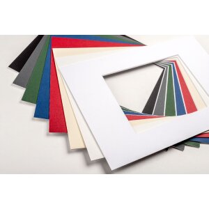 Walther passepartout biselado 15x20 cm (10x15 cm) blanco polar