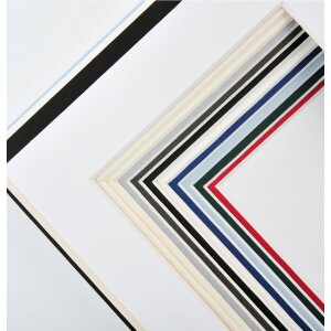 Walther passepartout biselado 15x20 cm (10x15 cm) blanco polar