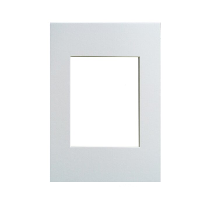 Paspartú de corte biselado - 24x30 cm - blanco polar