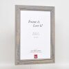 Efecto Marco de madera maciza 2240 Gris 30x40 cm Cristal antirreflectante