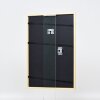 Efecto marco de madera maciza perfil 20 azul 30x45 cm cristal antirreflejos