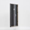 Efecto marco de madera maciza perfil 25 gris 30x45 cm cristal transparente