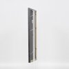 Efecto marco de madera maciza perfil 25 gris 30x45 cm cristal transparente