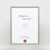 Efecto marco de madera maciza perfil 25 gris 30x45 cm cristal transparente