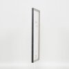 Efecto marco de madera maciza perfil 25 gris 30x45 cm cristal transparente