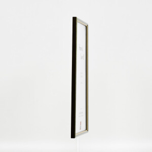 Efecto marco de madera perfil 23 verde 30x45 cm cristal acrílico