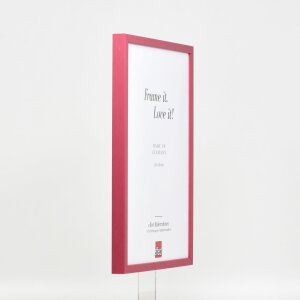 Efecto marco de madera perfil 35 rojo 30x45 cm cristal antirreflejo