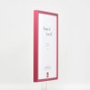 Efecto marco de madera perfil 35 rojo 30x45 cm cristal antirreflejo