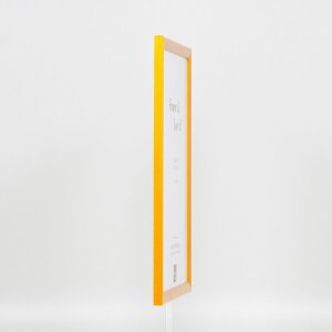 Efecto marco de madera perfil 89 marrón claro 30x45 cm cristal acrílico
