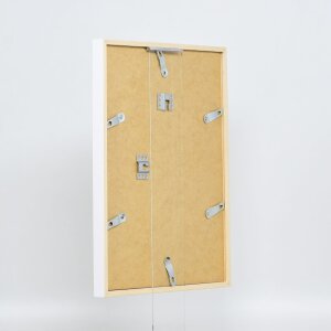 Efecto marco de madera perfil 35 blanco 30x45 cm cristal normal + separador