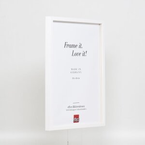 Efecto marco de madera perfil 35 blanco 30x45 cm cristal normal + separador