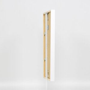 Efecto marco de madera perfil 35 blanco 30x45 cm cristal normal + separador