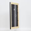 Efecto marco de madera maciza Perfil 30 negro 30x45 cm cristal antirreflejos