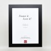 Efecto marco de madera maciza Perfil 30 negro 30x45 cm cristal antirreflejos