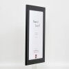 Efecto marco de madera maciza Perfil 30 negro 30x45 cm cristal antirreflejos