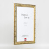 Efecto marco de madera perfil 94 oro 30x45 cm cristal antirreflejos
