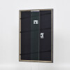 Efecto Marco de madera maciza Perfil 25 gris 30x45 cm Vidrio de museo