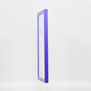 Marco de madera Top Cube 30x45 cm cristal de museo morado