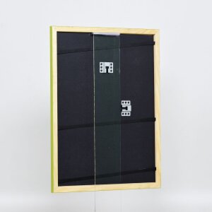 Efecto marco de madera perfil 89 verde 30x45 cm cristal de museo