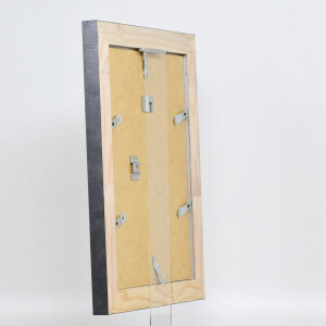 Efecto marco de madera maciza perfil 28 plata 30x45 cm cristal acrílico