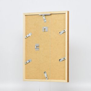Efecto marco de madera perfil 33 roble 30x45 cm cristal museo
