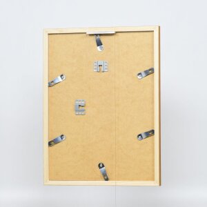 Efecto marco de madera perfil 33 roble 30x45 cm cristal museo