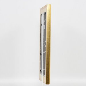 Efecto marco de madera perfil 95 oro 30x45 cm cristal acrílico