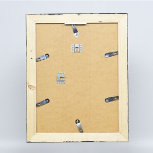 Marco efecto madera maciza 2240 negro 30x45 cm cristal de museo