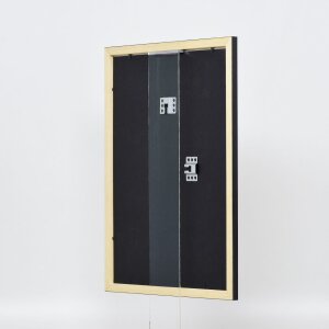 Efecto marco de madera perfil 2210 negro 30,5x91,5 cm cristal normal