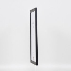 Efecto marco de madera perfil 2210 negro 30,5x91,5 cm cristal normal