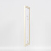 Efecto marco de madera perfil 38 blanco 30,5x91,5 cm cristal normal