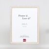 Efecto marco de madera perfil 38 blanco 30,5x91,5 cm cristal antirreflejos