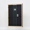 Efecto marco de madera perfil 38 gris 30,5x91,5 cm cristal antirreflejo