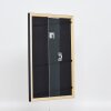 Efecto marco de madera perfil 38 gris 30,5x91,5 cm cristal antirreflejo